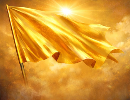 Gold Worship Flag